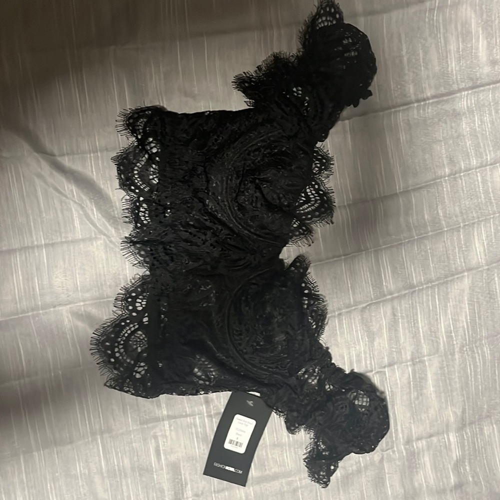 Black lace top
